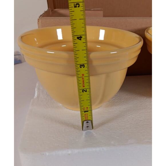 Set Of 3 Celebrating Home Stoneware Collection Bowls Somerset Harvest Yellow - Picture 8 of 10